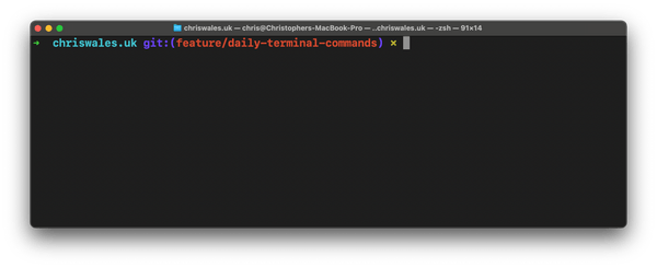 Oh My Zsh Terminal