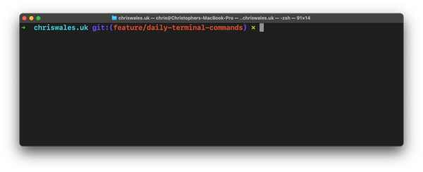 Oh My Zsh Terminal