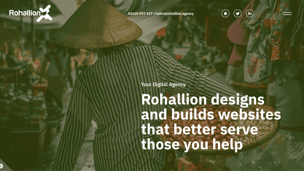 Screenshot of Rohallion homepage