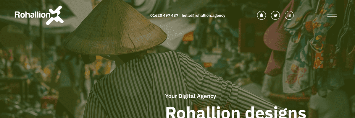 Screenshot of Rohallion homepage